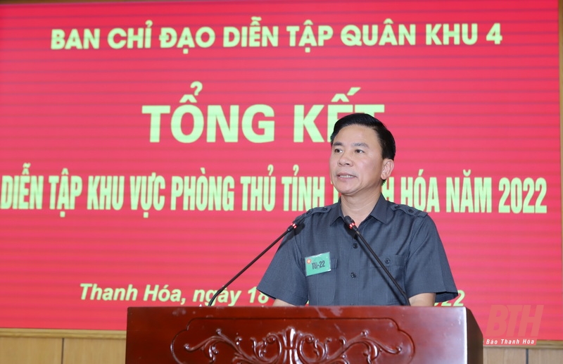 Diễn tập khu vực phòng thủ tỉnh Thanh Hoá năm 2022 thành công tốt đẹp, đảm bảo an toàn tuyệt đối