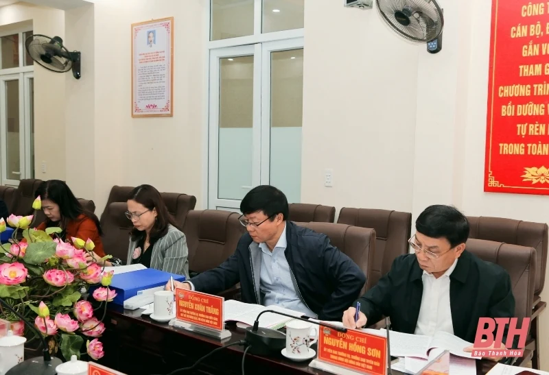 Đoàn công tác Ban Thường vụ Trung ương Hội Nông dân Việt Nam kiểm tra hoạt động công tác hội và phong trào nông dân tỉnh Thanh Hóa
