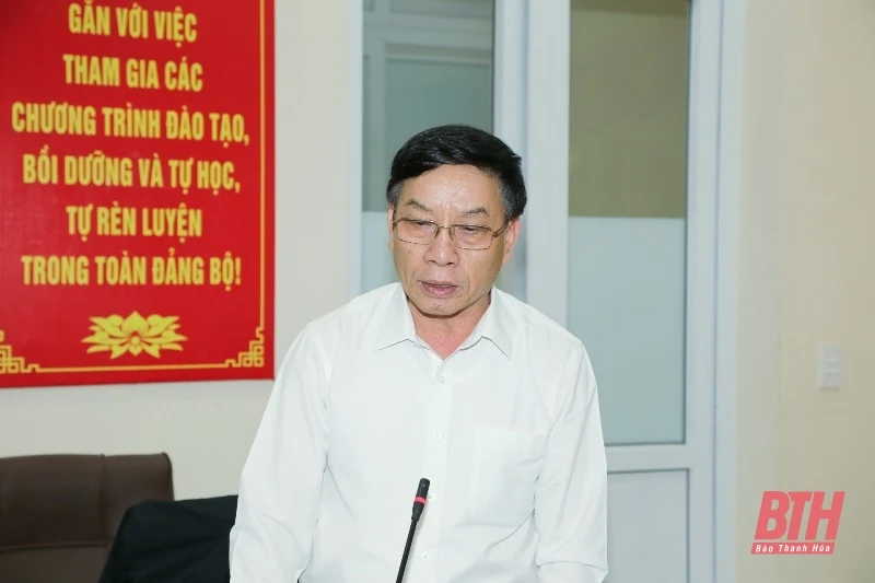Đoàn công tác Ban Thường vụ Trung ương Hội Nông dân Việt Nam kiểm tra hoạt động công tác hội và phong trào nông dân tỉnh Thanh Hóa