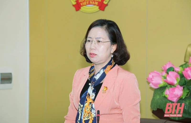 Đoàn công tác Ban Thường vụ Trung ương Hội Nông dân Việt Nam kiểm tra hoạt động công tác hội và phong trào nông dân tỉnh Thanh Hóa