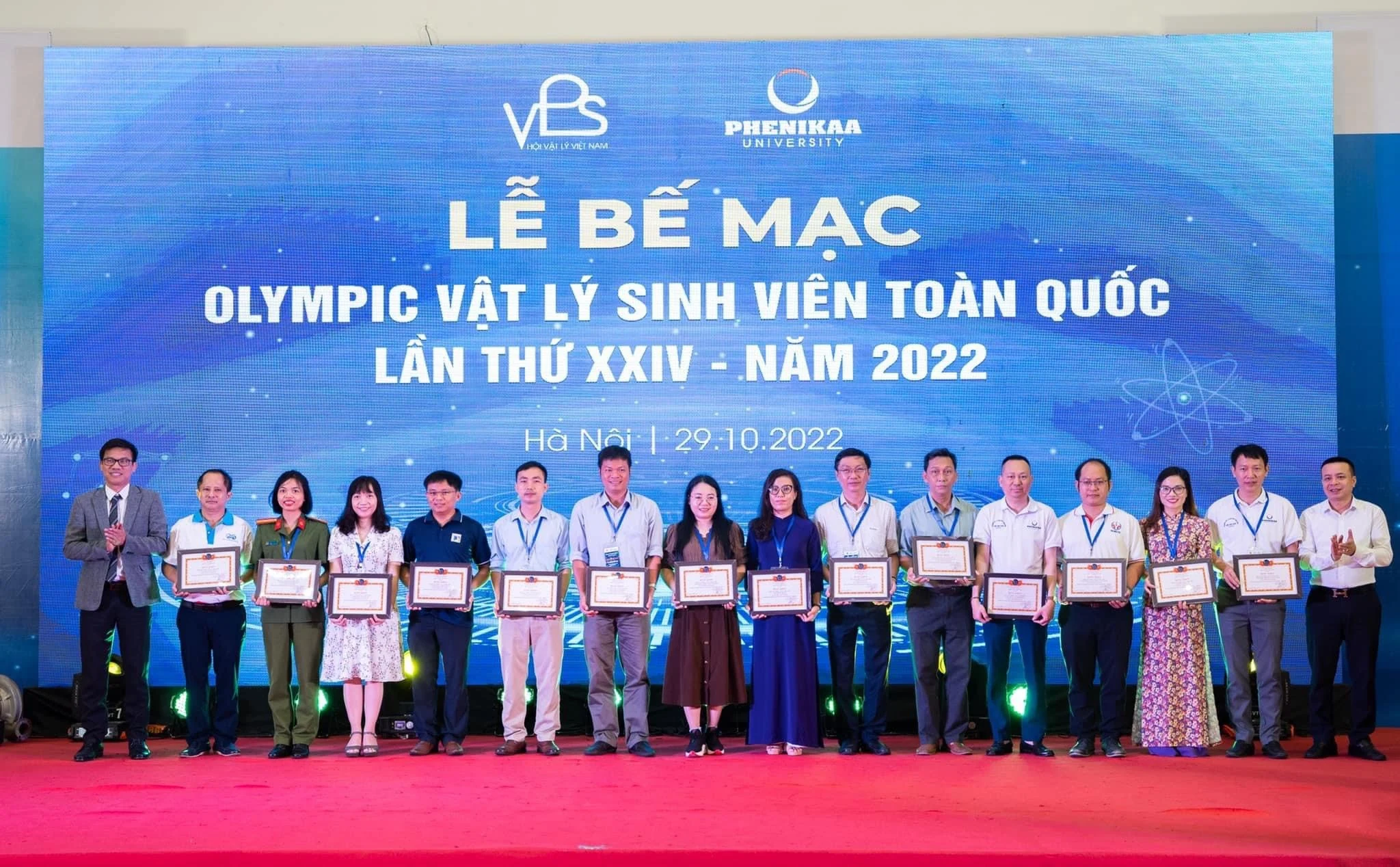 Sinh viên Trường Đại học Hồng Đức giành giải Nhì toàn đoàn Olympic Vật lý sinh viên toàn quốc lần thứ XXIV