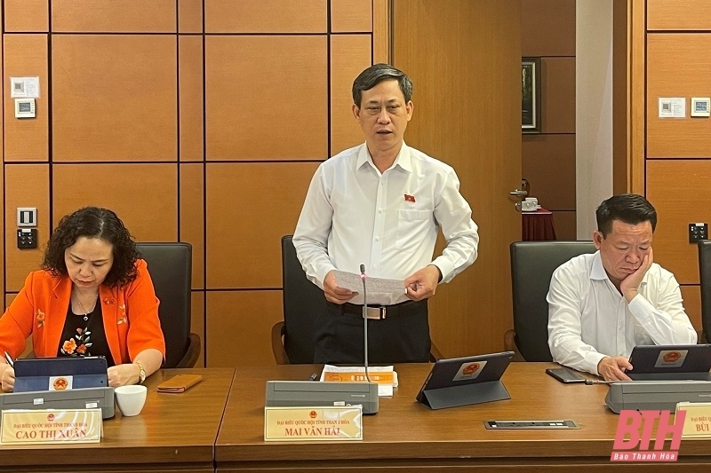 Đoàn ĐBQH tỉnh Thanh Hóa cho ý kiến vào Dự thảo Nghị quyết ban hành nội quy kỳ họp Quốc hội (sửa đổi) và Dự án Luật Phòng, chống rửa tiền (sửa đổi)
