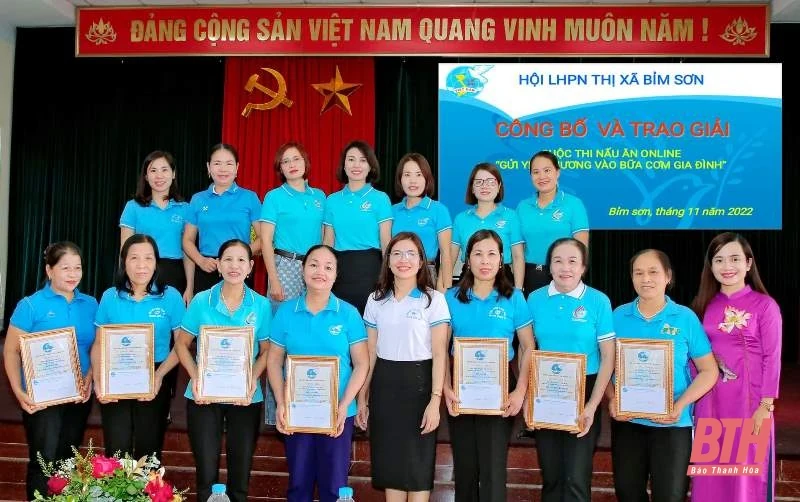 Hội LHPN thị xã Bỉm Sơn: Tổng kết và trao thưởng cuộc thi nấu ăn oline “Gửi yêu thương vào bữa cơm gia đình”
