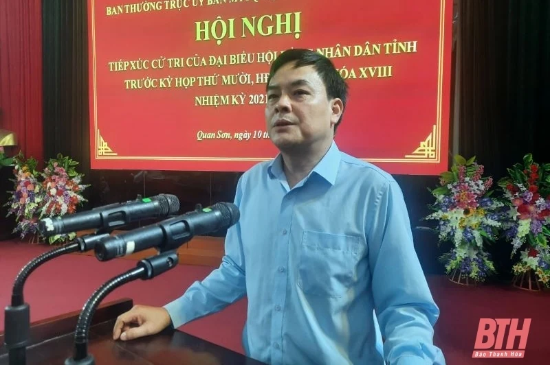 Cử tri đề nghị đầu tư xây dựng kết cấu hạ tầng tại các bản của huyện Quan Sơn