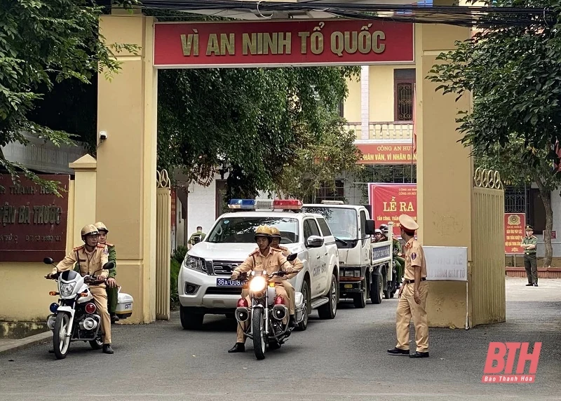 Công an huyện Bá Thước ra quân tấn công, trấn áp tội phạm, bảo đảm ANTT dịp Tết Nguyên đán Qúy Mão năm 2023