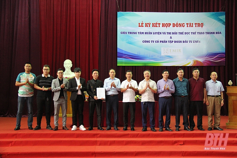 Công ty CP Tập đoàn đầu tư EMIR tài trợ cho VĐV Thanh Hóa giành thành tích cao tại Đại hội Thể thao toàn quốc lần thứ IX