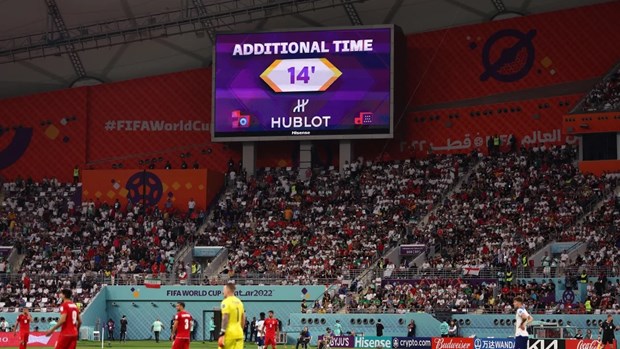 Kỷ lục về thời gian bù giờ được thiết lập ở World Cup 2022