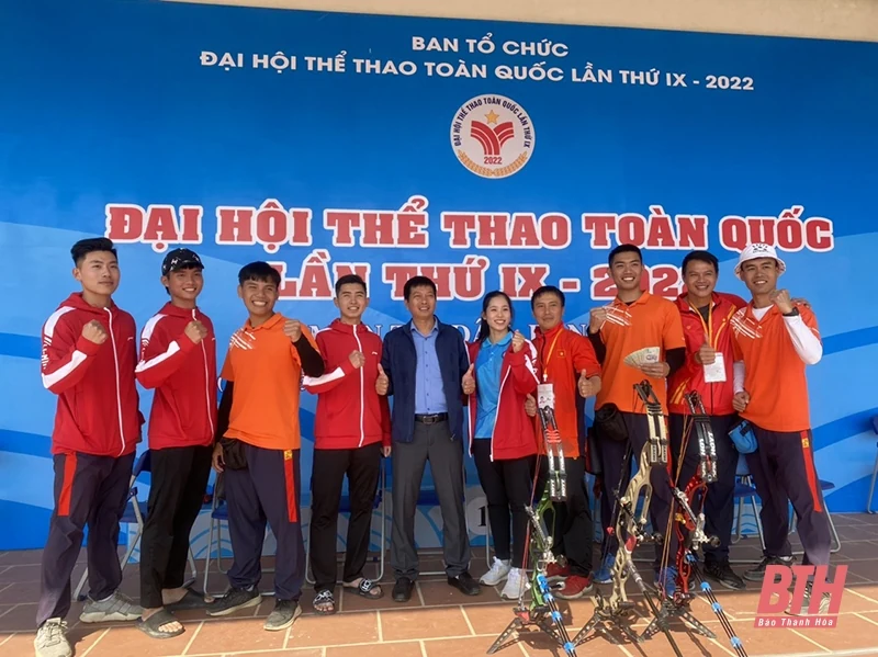 Bộ môn bắn cung giành HCV thứ 20 cho Đoàn thể thao Thanh Hóa tại Đại hội Thể thao toàn quốc lần thứ IX