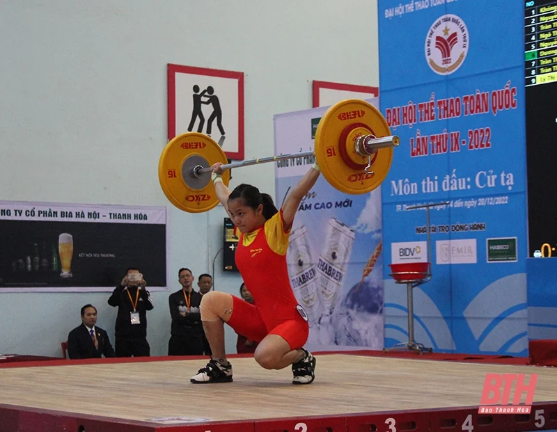 Khởi tranh môn cử tạ tại Thanh Hóa trong chương trình Đại hội Thể thao toàn quốc lần thứ IX