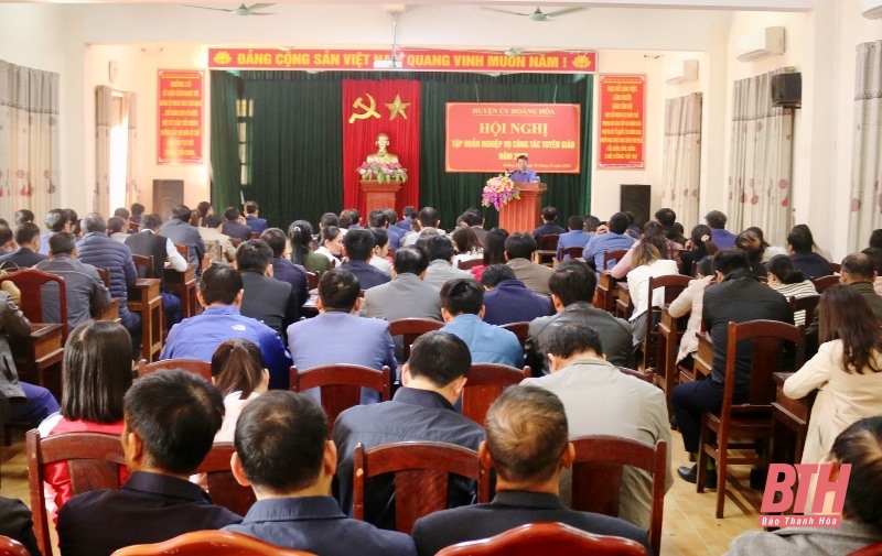 Huyện uỷ Hoằng Hoá tổ chức hội nghị tập huấn công tác tuyên giáo