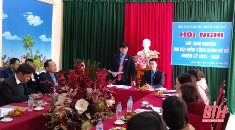 Đại hội điểm Công đoàn Trường Tiểu học Xuân Lập