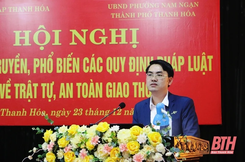 Phường Nam Ngạn: Nâng cao nhận thức pháp luật về trật tự, an toàn giao thông