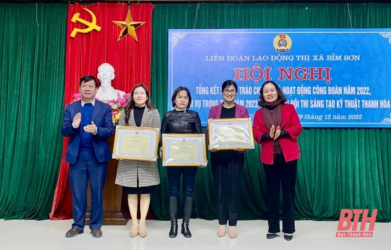 Liên đoàn Lao động thị xã Bỉm Sơn chăm lo việc làm, đời sống người lao động