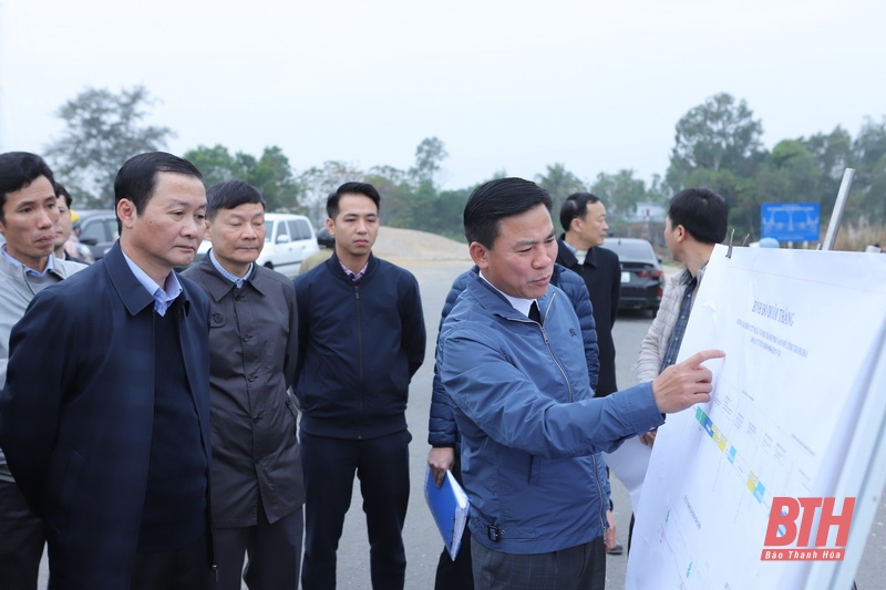 Bí thư Tỉnh ủy Đỗ Trọng Hưng và Chủ tịch UBND tỉnh Đỗ Minh Tuấn kiểm tra tiến độ thi công một số công trình giao thông trọng điểm