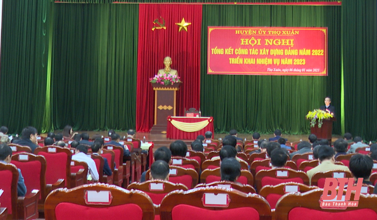 Ban Thường vụ Huyện ủy Thọ Xuân tổng kết công tác xây dựng Đảng năm 2022