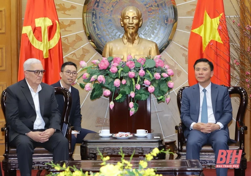 Bí thư Tỉnh ủy Đỗ Trọng Hưng tiếp xã giao Phó Chủ tịch Hội đồng Quản trị Tập đoàn WHA