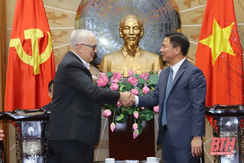 Bí thư Tỉnh ủy Đỗ Trọng Hưng tiếp xã giao Phó Chủ tịch Hội đồng Quản trị Tập đoàn WHA