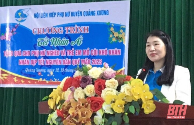 Hội LHPN huyện Quảng Xương tổ chức chương trình “Tết nhân ái”