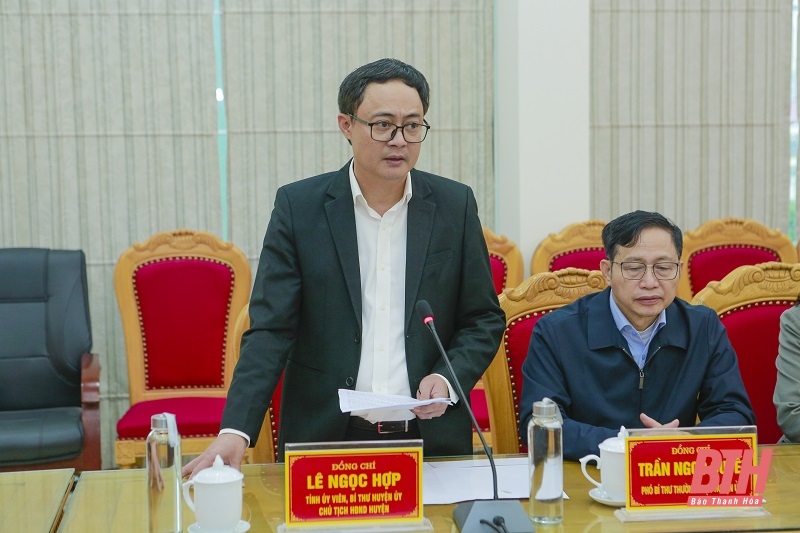 Phó Bí thư Tỉnh ủy Trịnh Tuấn Sinh kiểm tra tình hình sản xuất và đời sống Nhân dân huyện Nga Sơn