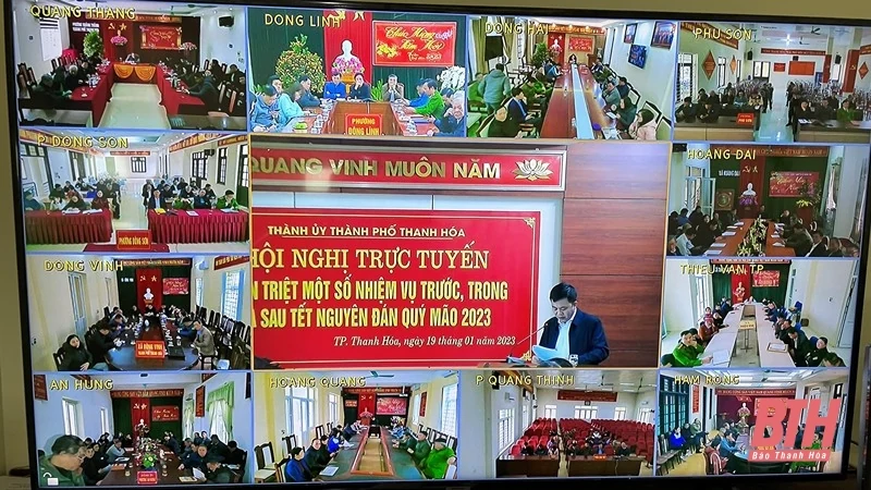 TP Thanh Hóa quán triệt một số nhiệm vụ trước, trong và sau Tết Nguyên đán Quý Mão 2023