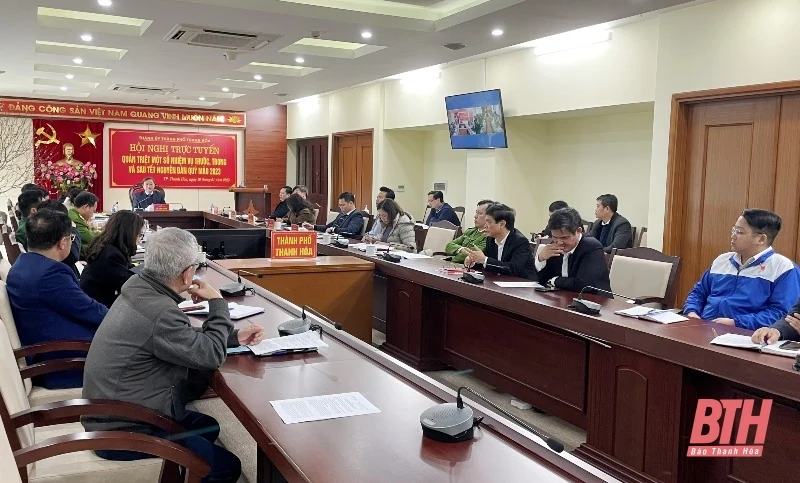 TP Thanh Hóa quán triệt một số nhiệm vụ trước, trong và sau Tết Nguyên đán Quý Mão 2023
