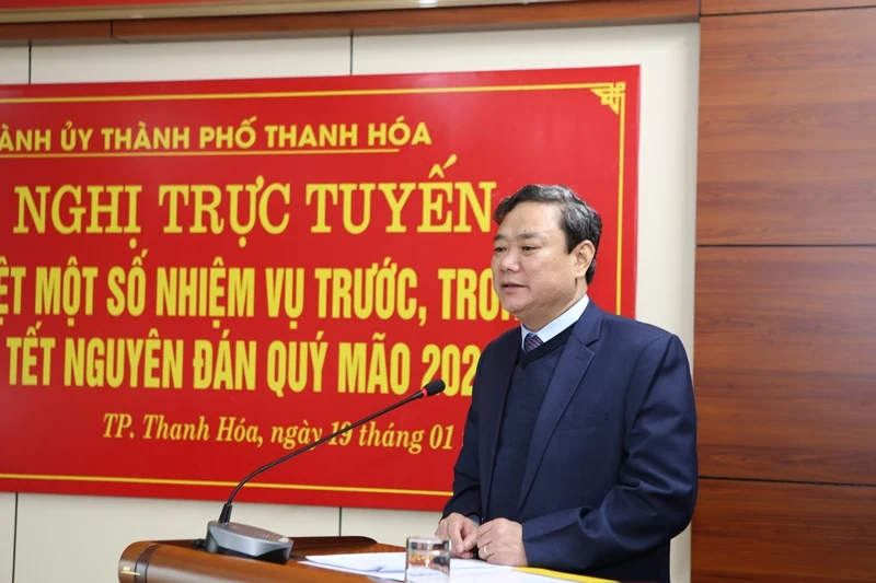 TP Thanh Hóa quán triệt một số nhiệm vụ trước, trong và sau Tết Nguyên đán Quý Mão 2023