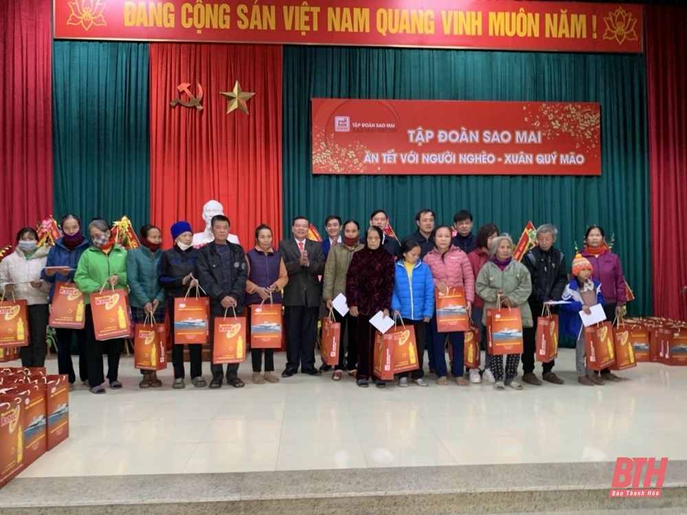 Tập đoàn Sao Mai trao gần 2.000 suất quà Tết cho các gia đình có hoàn cảnh khó khăn tại tỉnh Thanh Hóa