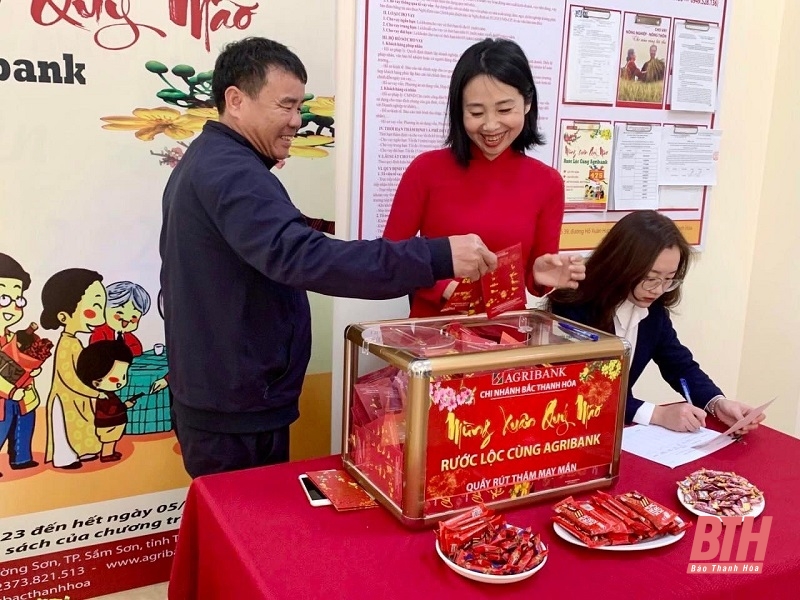 Agribank Bắc Thanh Hóa triển khai Chương trình khuyến mãi “Mừng Xuân Quý Mão - Rước lộc cùng Agribank”