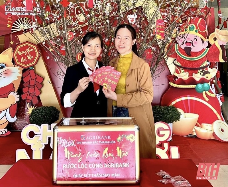 Agribank Bắc Thanh Hóa triển khai Chương trình khuyến mãi “Mừng Xuân Quý Mão - Rước lộc cùng Agribank”