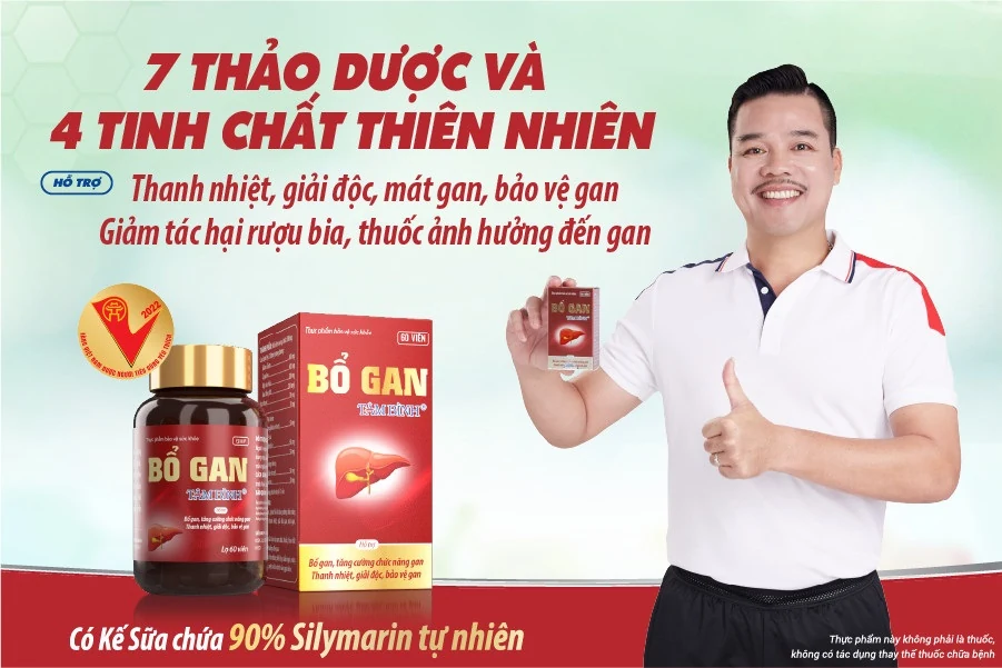 Bổ gan Tâm Bình - Hỗ trợ giảm tác hại của rượu bia