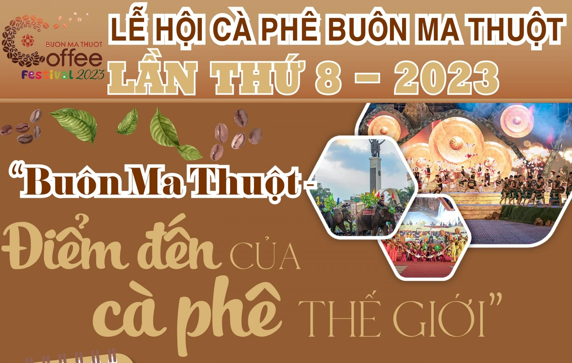 (Infographic) - 18 hoạt động chính tại Lễ hội Cà phê Buôn Ma Thuột lần thứ 8 năm 2023