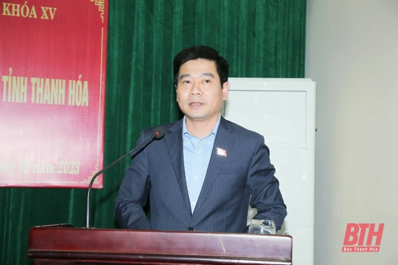 Đoàn ĐBQH tỉnh Thanh Hóa tiếp xúc cử tri Hội Luật gia tỉnh theo chuyên đề đóng góp ý kiến đối với dự thảo Luật Đất đai (sửa đổi)