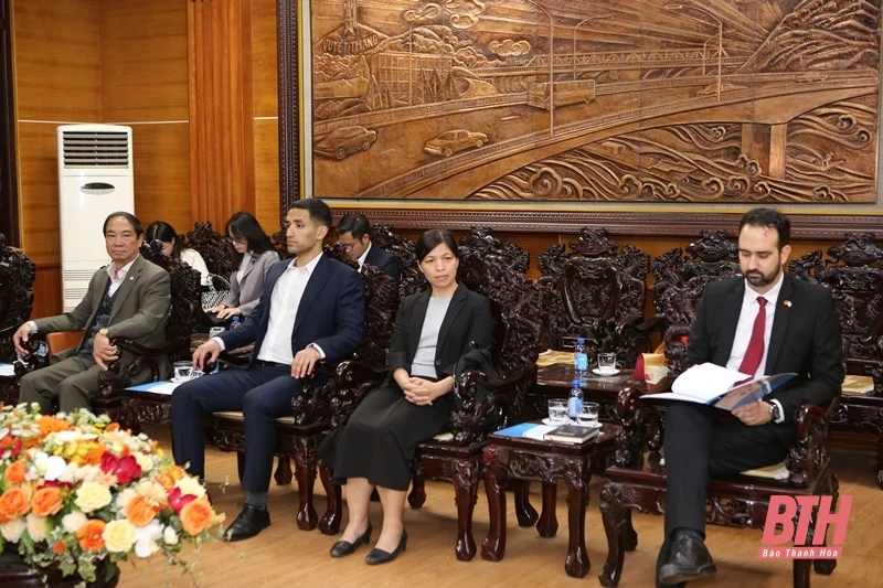 Chủ tịch UBND tỉnh Đỗ Minh Tuấn tiếp xã giao Đại sứ Israel tại Việt Nam