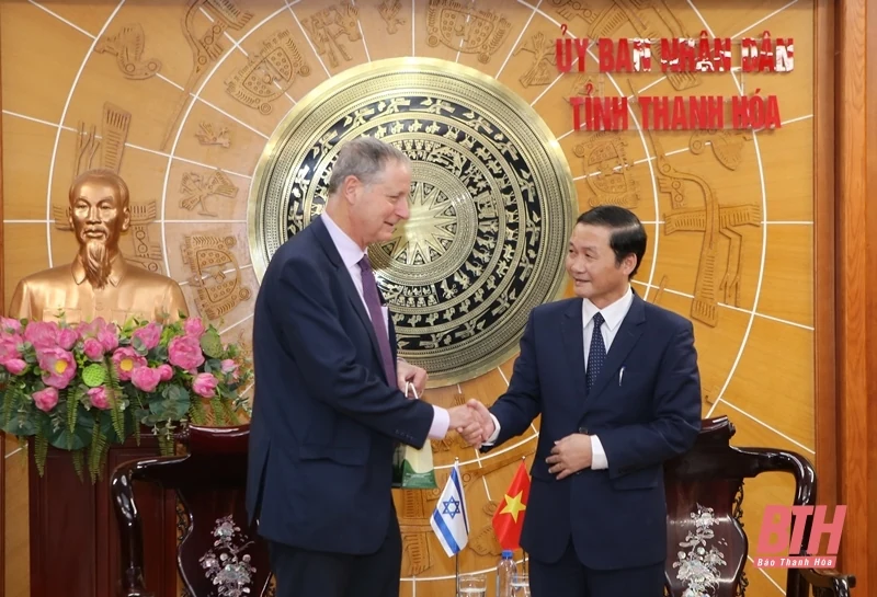 Chủ tịch UBND tỉnh Đỗ Minh Tuấn tiếp xã giao Đại sứ Israel tại Việt Nam
