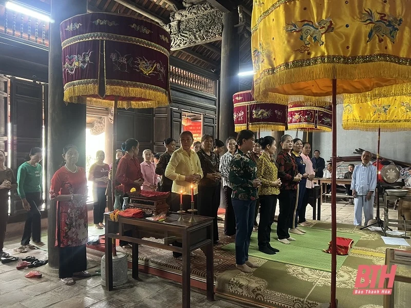 Chuẩn bị cho Lễ đón nhận Di sản văn hóa phi vật thể quốc gia và Lễ hội đền Bà Triệu năm 2023