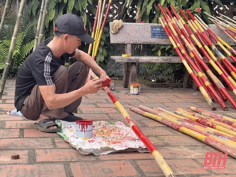 Chuẩn bị cho Lễ đón nhận Di sản văn hóa phi vật thể quốc gia và Lễ hội đền Bà Triệu năm 2023
