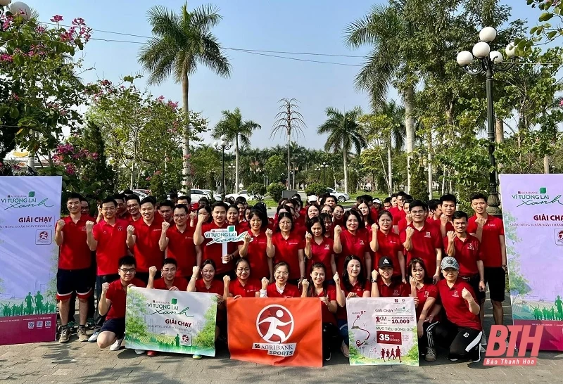 Các chi nhánh Agribank tại Thanh Hóa phát động Giải chạy “Vì tương lai xanh”