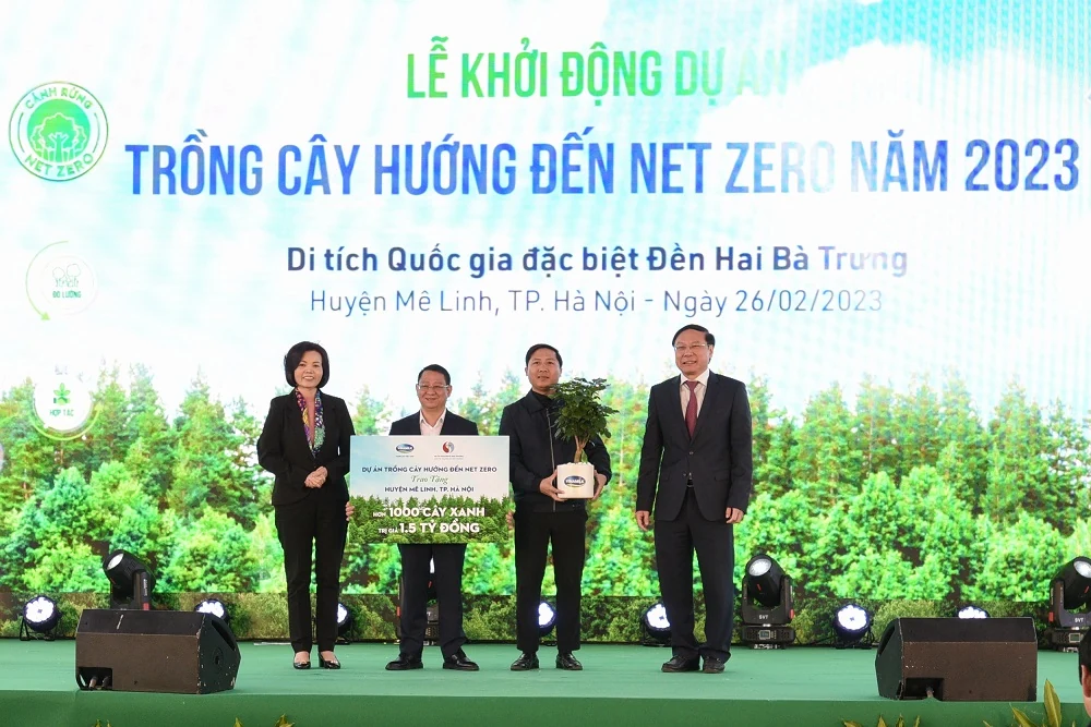 Dự án trồng cây hướng đến Net Zero của Vinamilk và Bộ TN&MT chính thức khởi động tại Hà Nội