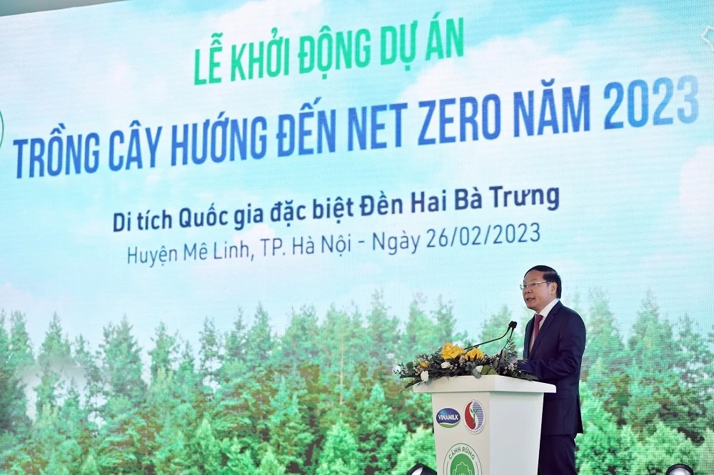 Dự án trồng cây hướng đến Net Zero của Vinamilk và Bộ TN&MT chính thức khởi động tại Hà Nội