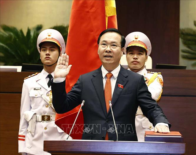 Chủ tịch nước Cộng hòa xã hội chủ nghĩa Việt Nam Võ Văn Thưởng tuyên thệ nhậm chức