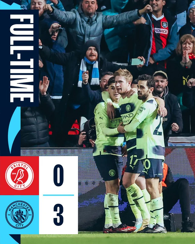 Thắng đậm dễ dàng, Man City giành vé vào tứ kết FA Cup