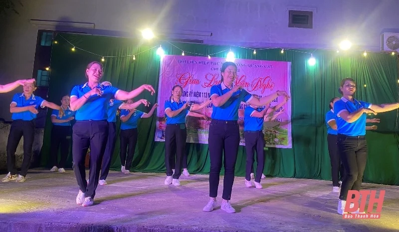 Hội LHPN phường Quảng Cát p hát động thực hiện công trình, phần việc chào mừng 75 năm ngày thành lập Đảng bộ phường