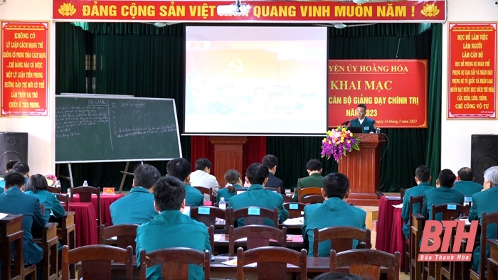 Huyện Hoằng Hoá tổ chức Hội thi giảng dạy chính trị giỏi năm 2023