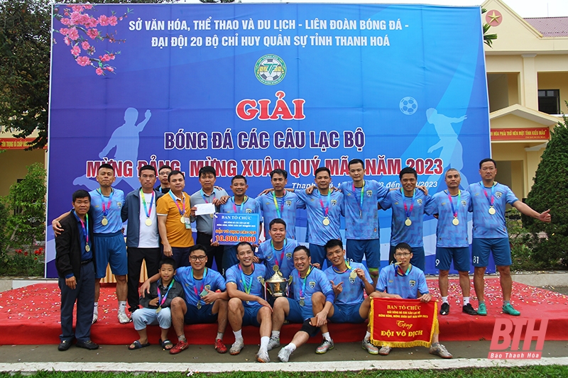 Đội Hoàng Thạch vô địch Giải bóng đá các CLB tỉnh Thanh Hóa “Mừng Đảng, mừng Xuân Quý Mão” 2023