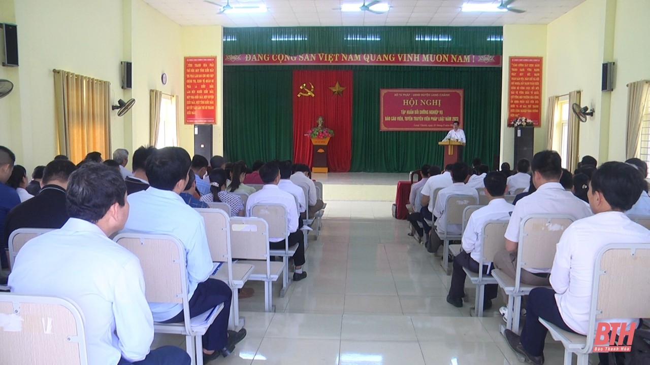 Lang Chánh: Tập huấn nghiệp vụ cho báo cáo viên, tuyên truyền viên pháp luật