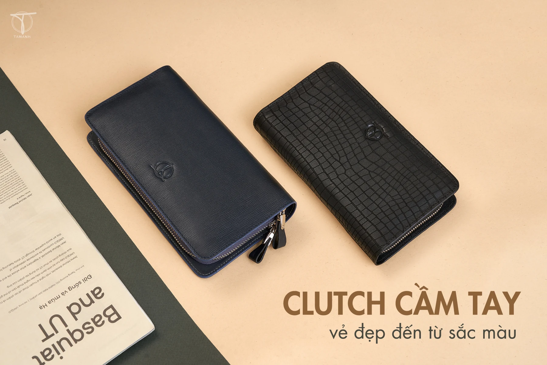 Khác biệt với BST ví da cầm tay nam thương hiệu Đồ da Tâm Anh