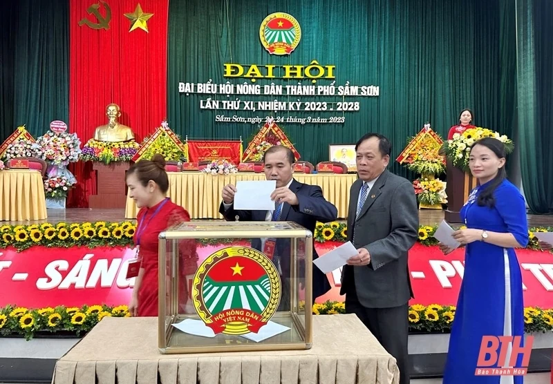Đại Hội đại biểu Hội Nông dân TP Sầm Sơn, nhiệm kỳ 2023-2028
