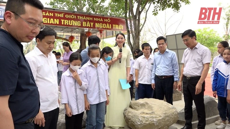 Khánh thành không gian trưng bày hiện vật ngoài trời tại Thành nhà Hồ