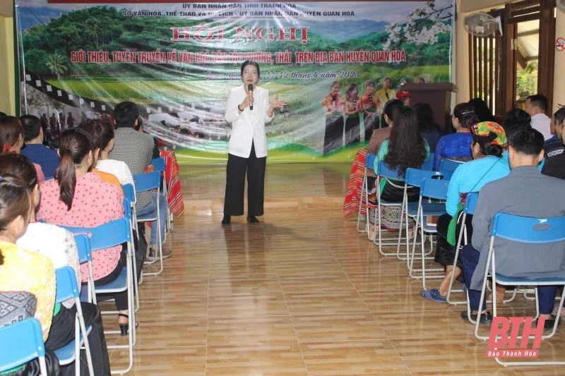 Tuyên truyền văn hoá dân tộc Mường, Thái trên địa bàn huyện Quan Hoá