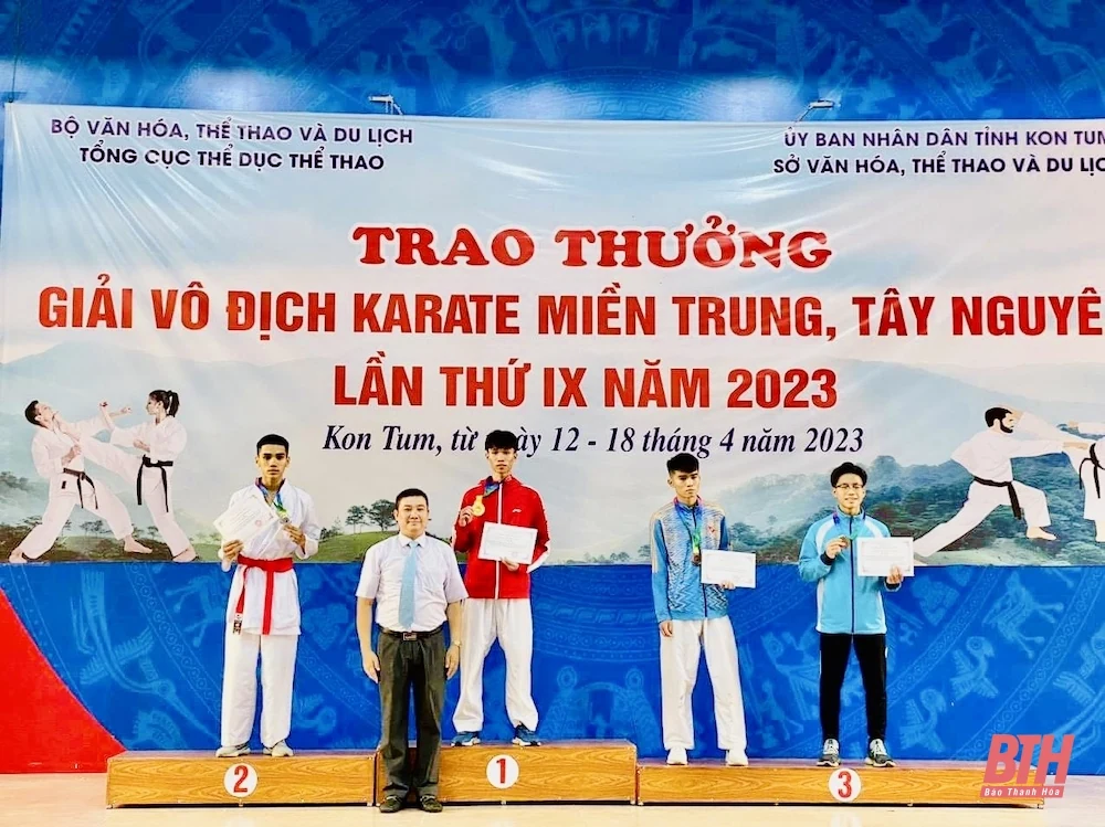 Karate Thanh Hoá khởi đầu năm 2023 ấn tượng tại Giải Vô địch Karate Miền Trung - Tây Nguyên